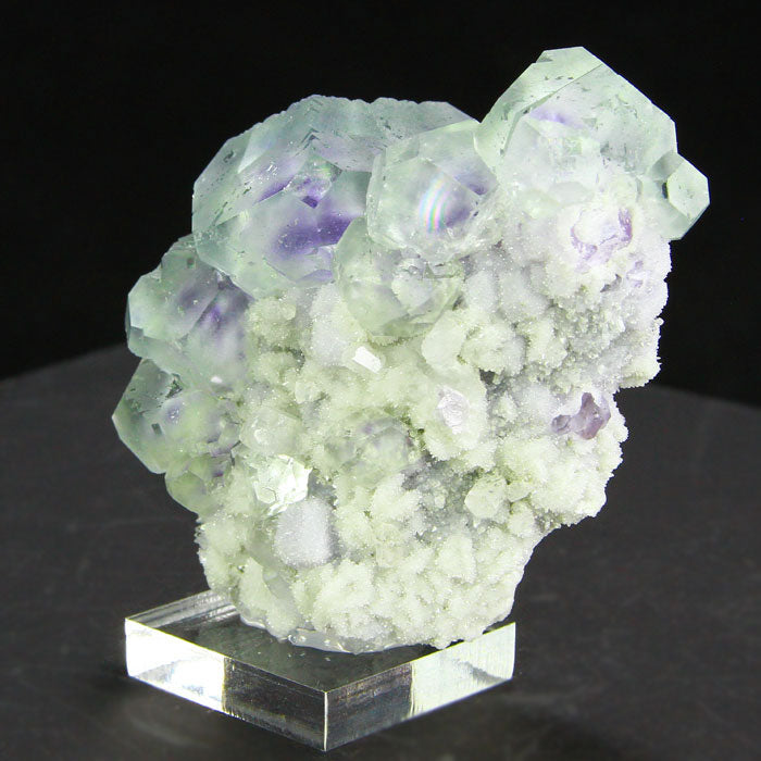 Purple phantom in green fluorite china
