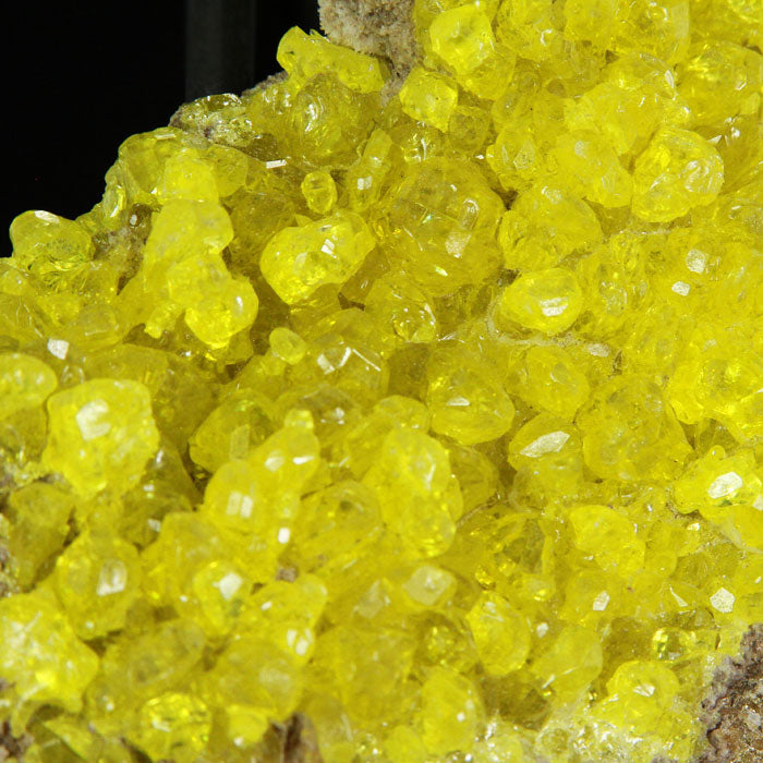 Natural Raw Sulfur Crystals Bolivia Yellow
