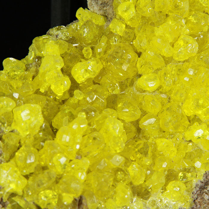 Raw Sulfur Crystals Specimen yellow