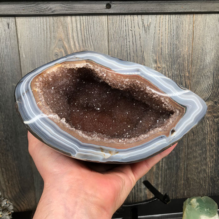 raw drusy agate geode uruguay