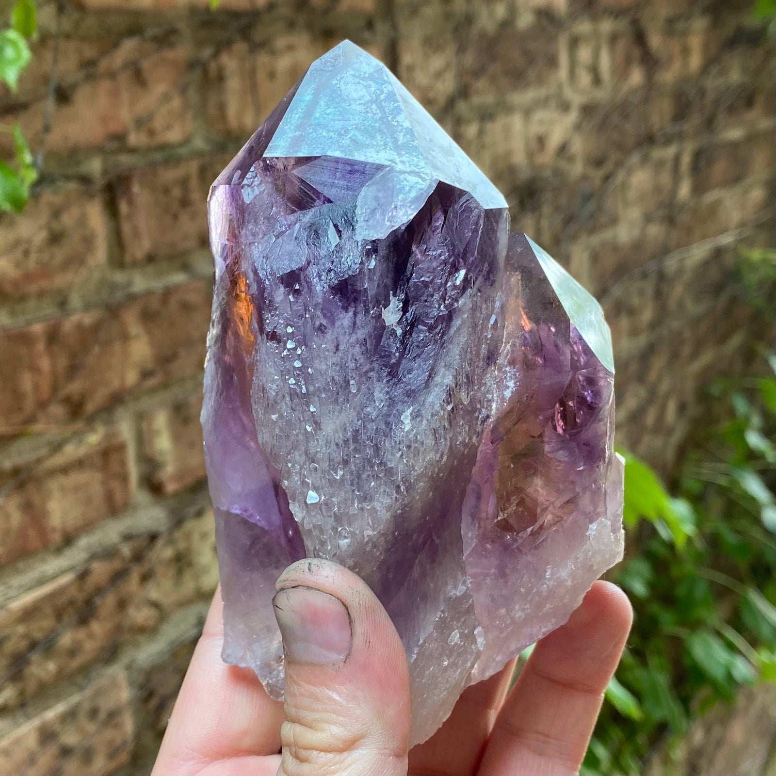 Double Ametrine Crystal