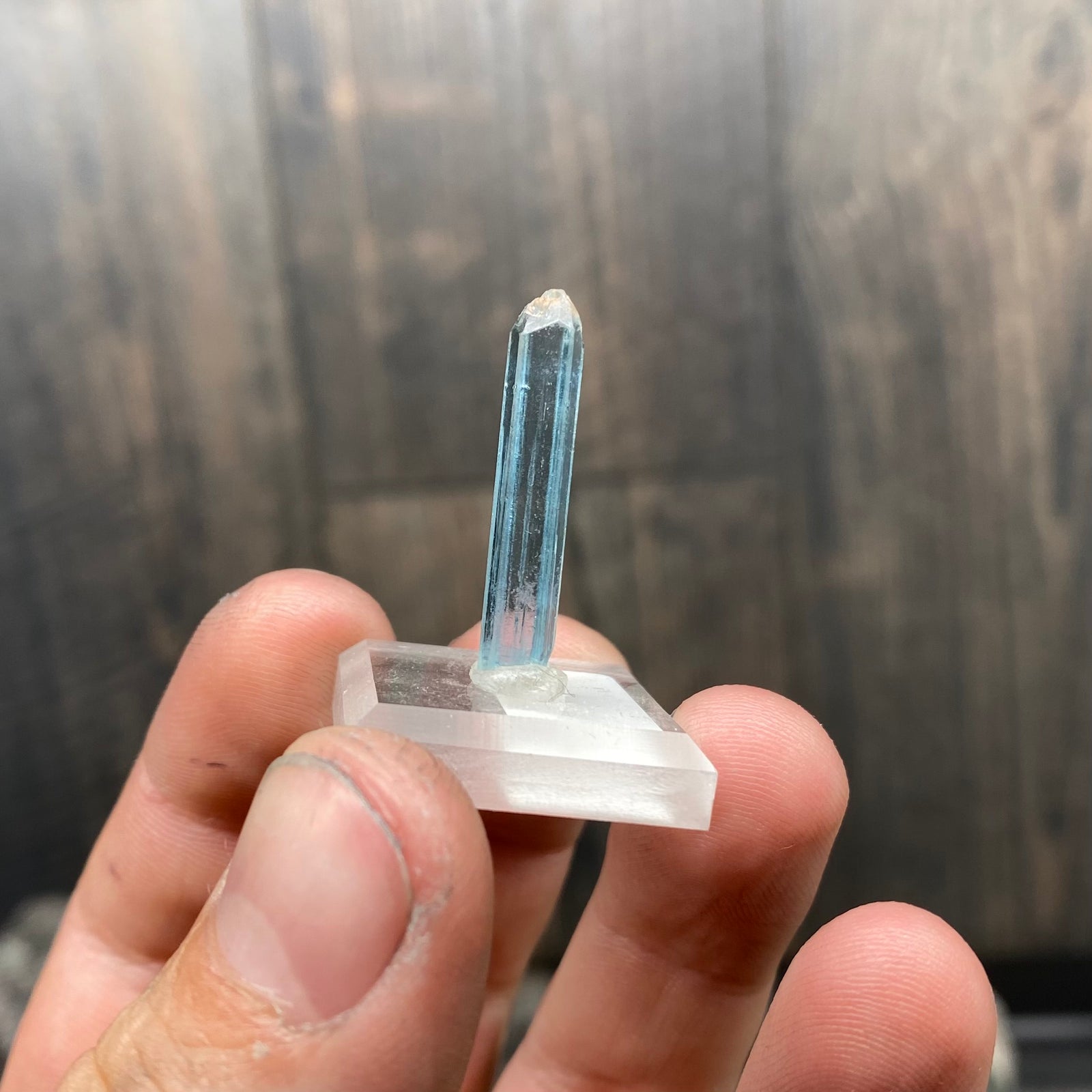 Raw Aquamarine Crystal from Tanzania Blue
