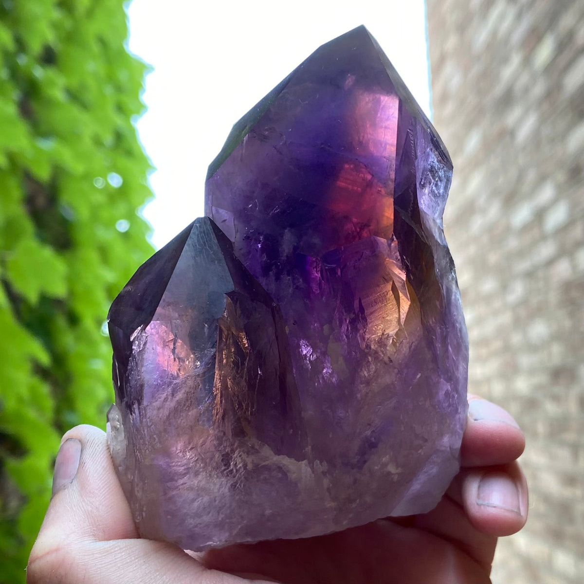 Double Ametrine Crystal