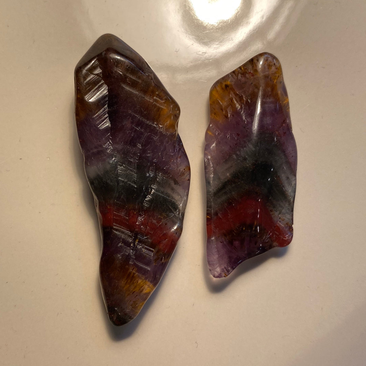 Zoned Quartz (Tumbled) 2 Pieces