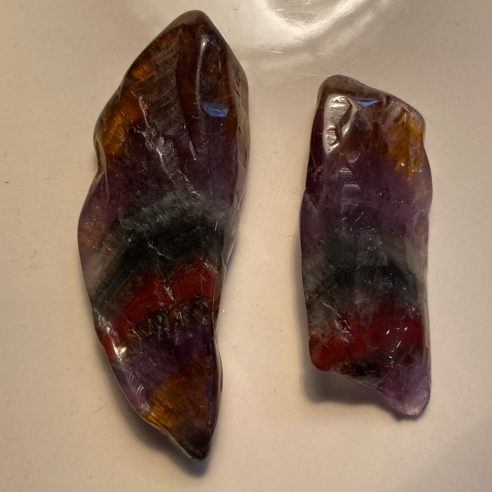 Zoned Quartz (Tumbled) 2 Pieces