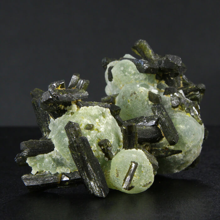 Prehnite and Epidote Crystals