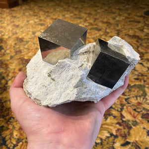 Natural Pyrite Cube Mineral Specimens