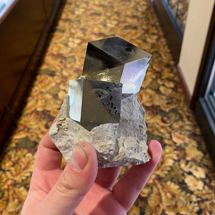 Cubic Pyrite Mineral Specimen  Crystals