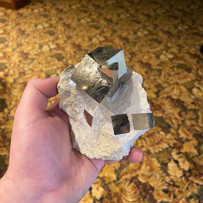 pyrite crystal specimen